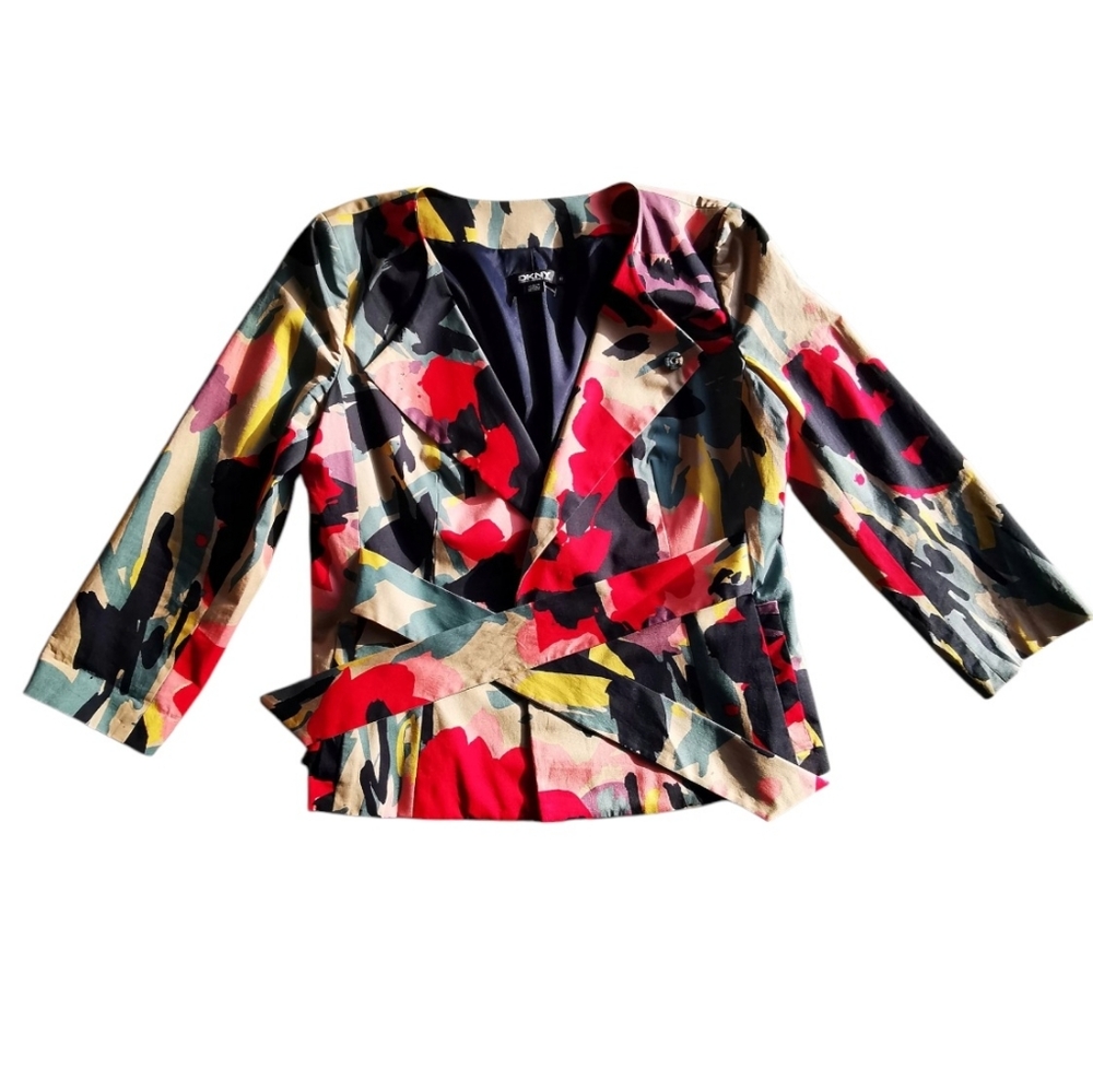DKNY Colorful Abstract Women's Jacket